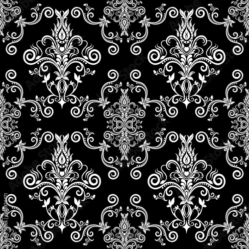 Damask seamless pattern