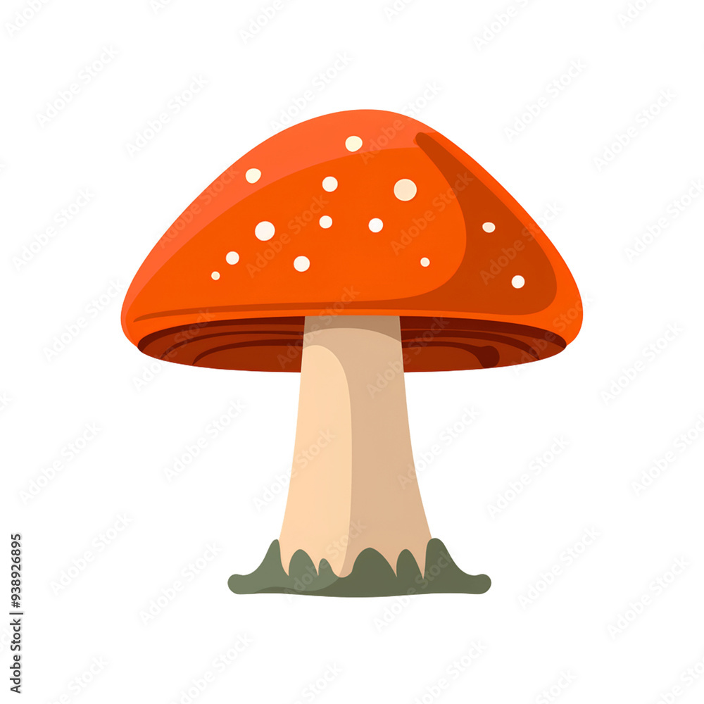 mushroom isolated on white made by midjeorney mushroom isolated on white made by midjeorney