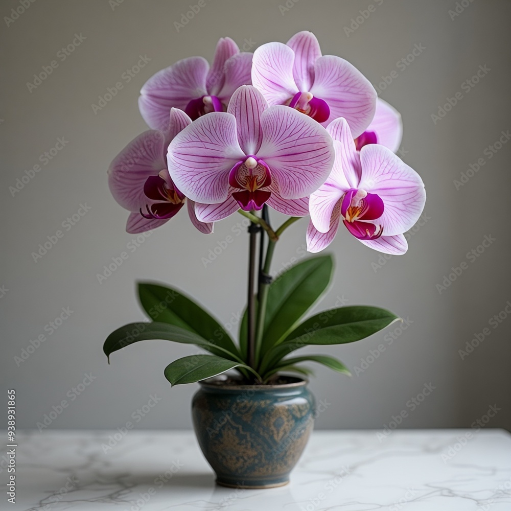 orchid in vase orchid in vase