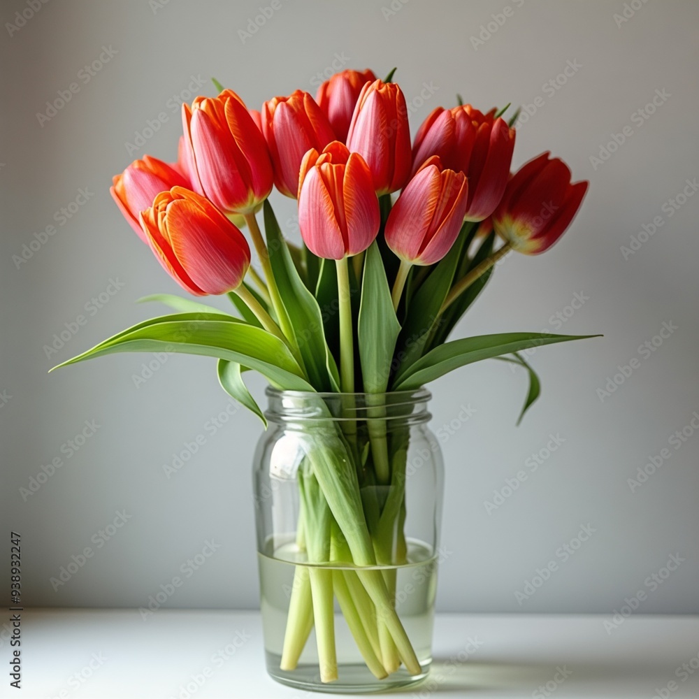tulips in vase tulips in vase