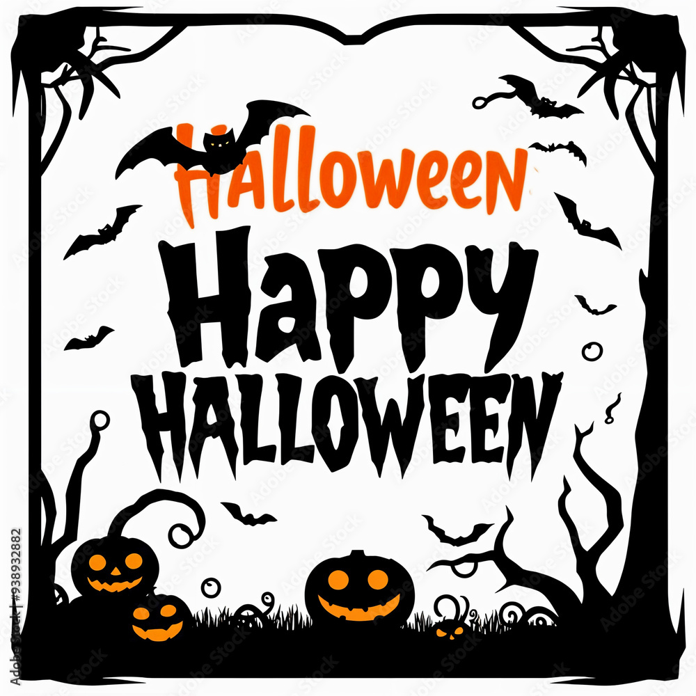 happy halloween text design happy halloween text design