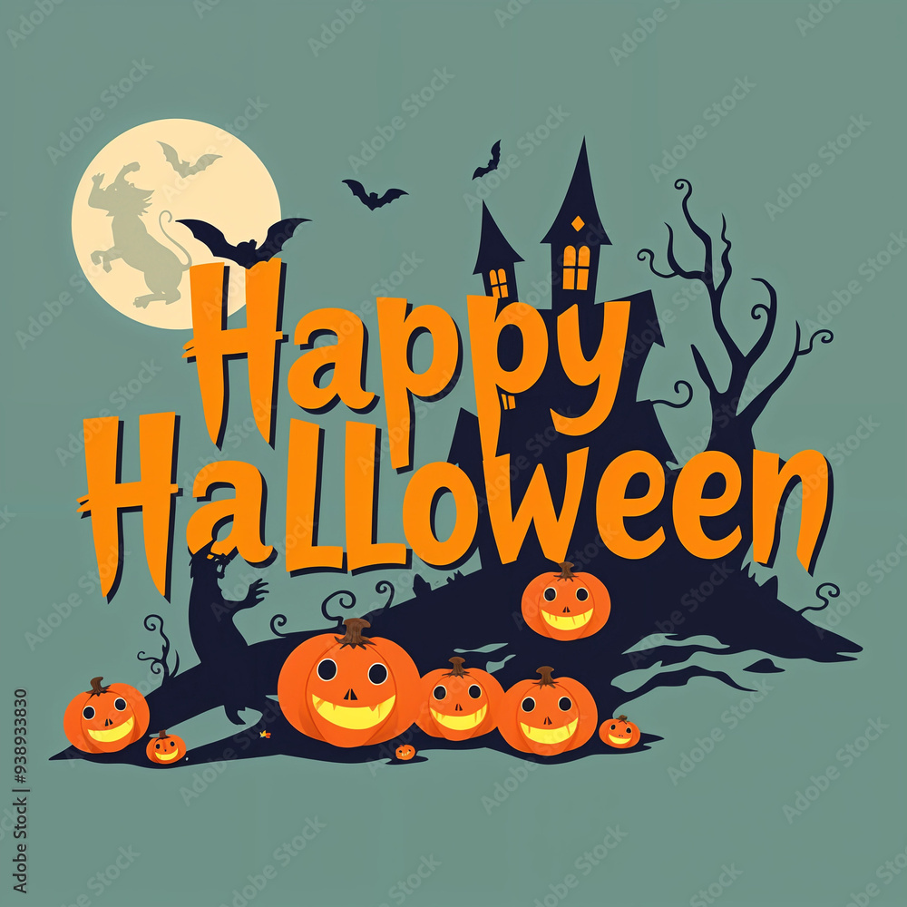 happy halloween text design happy halloween text design