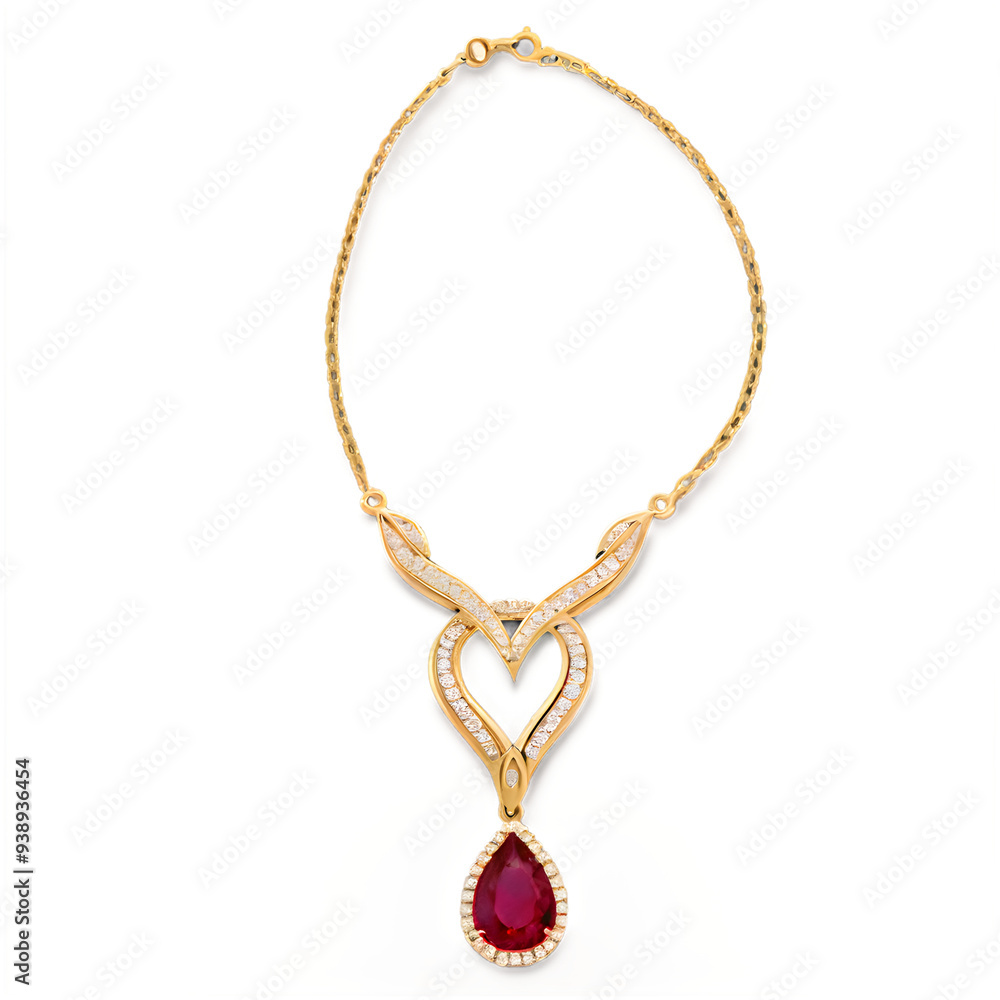 Elegant Gold Necklace (Transparent Background) Elegant Gold Necklace (Transparent Background)