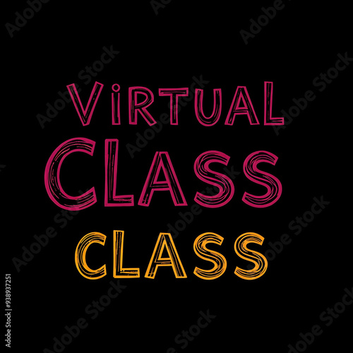 virtual class text design