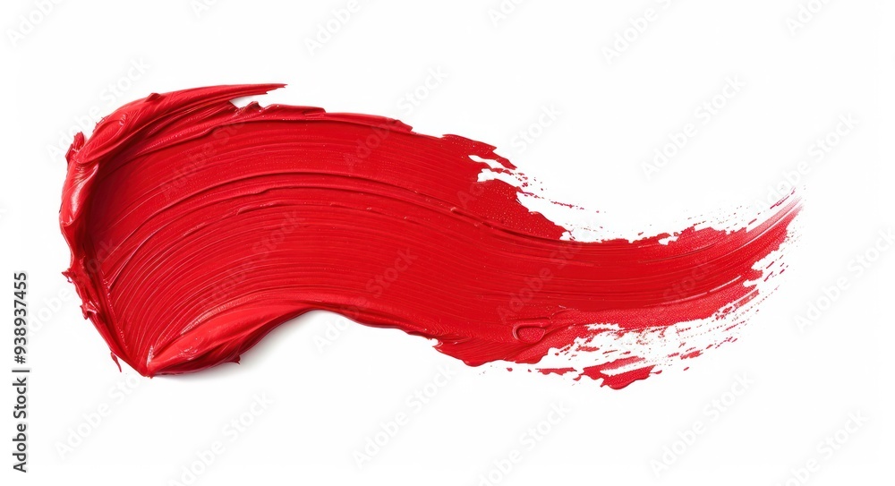 red brush stroke stain paint lipstick on white background abstract red brush stroke stain paint lipstick on white background abstract