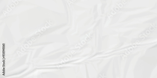 White crumpled paper texture . White wrinkled paper texture. White paper texture . White crumpled and top view textures can be used for background of text or any contents .