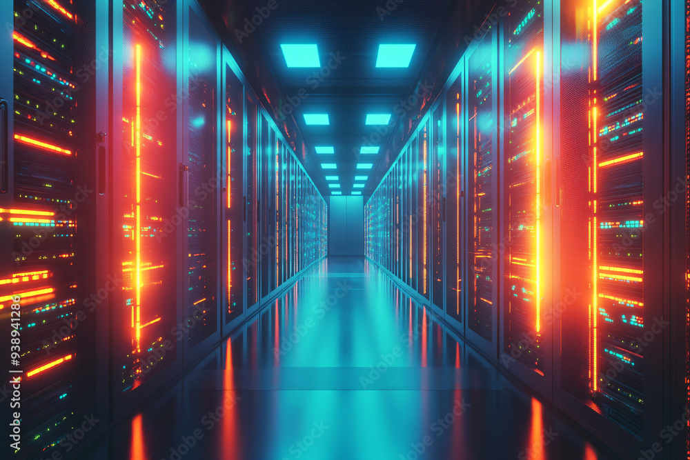 Server Room Neon Lights. Server Room Neon Lights.