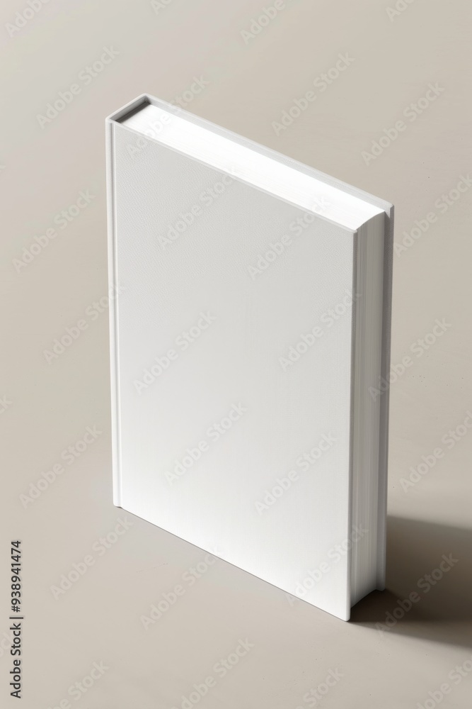 product mockup of hardcover white book product mockup of hardcover white book