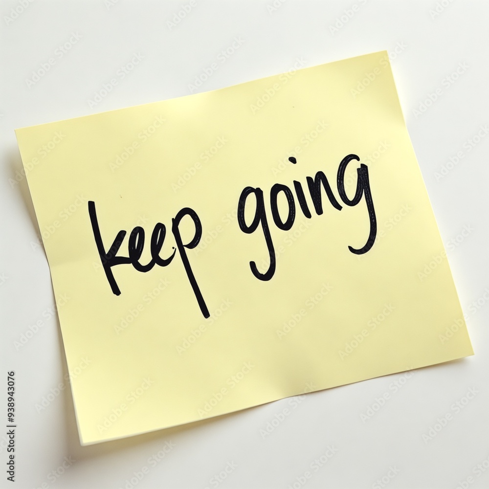 keep going note keep going note