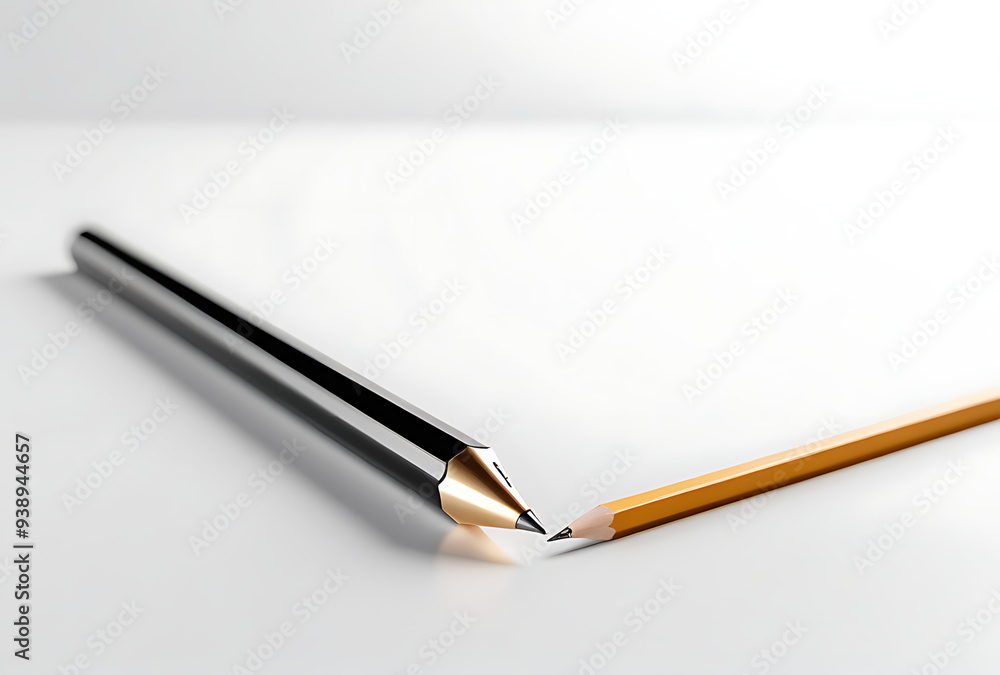 pencil paper isolated white background minimalist png format pencil paper isolated white background minimalist png format