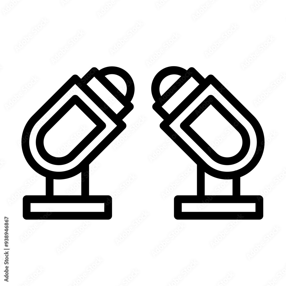 Parade Lighting Vector Line Icon Design Parade Lighting Vector Line Icon Design