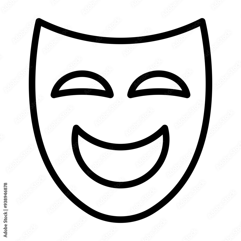 Fototapeta premium Costume Performer Vector Line Icon Design