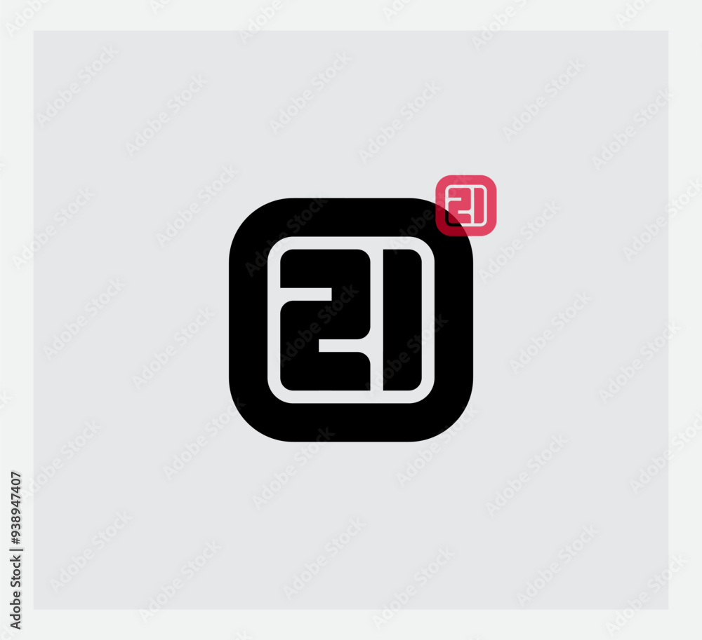 Sleek logo merges number 21 with letter O. Symbolizes coming of age, new era. Perfect for tech startups, 21st birthday events, or modern brands. Versatile design in minimal space. Sleek logo merges number 21 with letter O. Symbolizes coming of age, new era. Perfect for tech startups, 21st birthday events, or modern brands. Versatile design in minimal space.