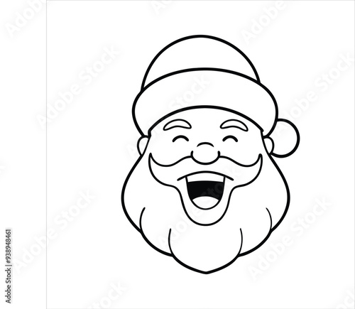 Santa Claus with festive ornaments vector.