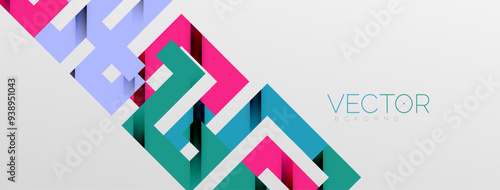 Color bend lines with shadow texture effect. Vector Illustration For Wallpaper, Banner, Background, Card, Book Illustration, landing page