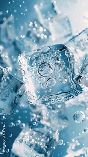 glass of water with ice