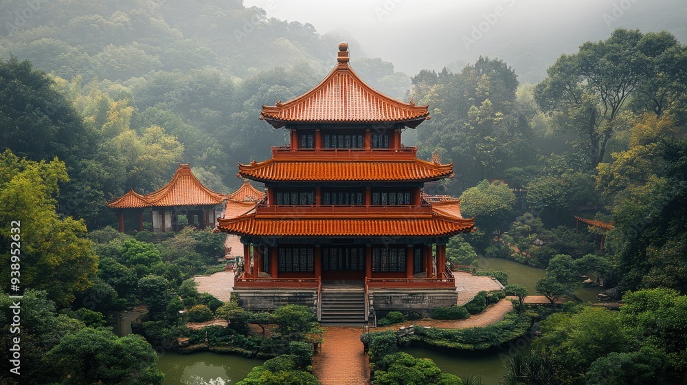Pagoda in Tranquil Gardens Pagoda in Tranquil Gardens