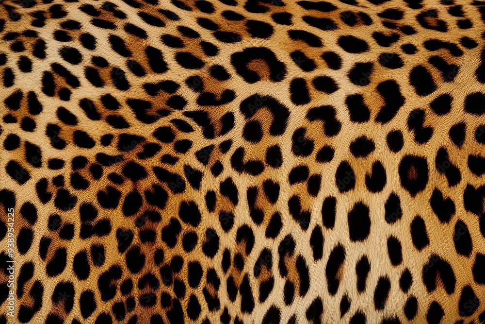 Leopard Skin Texture Closeup: Wild Animal Backdrop with Soft Spotted Patterns Leopard Skin Texture Closeup: Wild Animal Backdrop with Soft Spotted Patterns