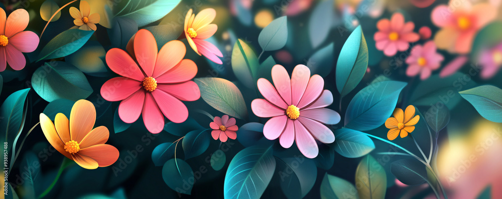 Floral Garden. Floral Garden.