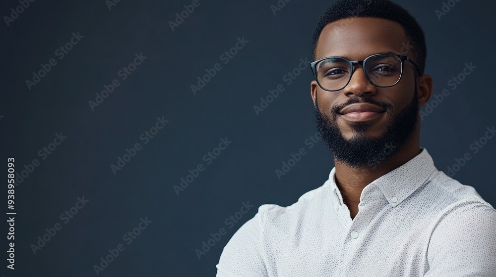 Professional with a diverse background, confident and engaging Professional with a diverse background, confident and engaging
