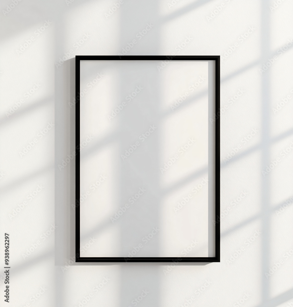Black Frame on Wall. Black Frame on Wall.