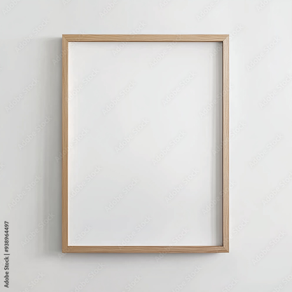 Ultra-Realistic Blank White Frame for Creative Design on a Clean White Wall Ultra-Realistic Blank White Frame for Creative Design on a Clean White Wall