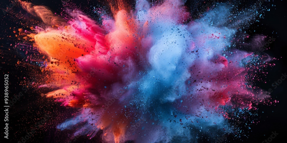 colourful powder explosion colourful powder explosion