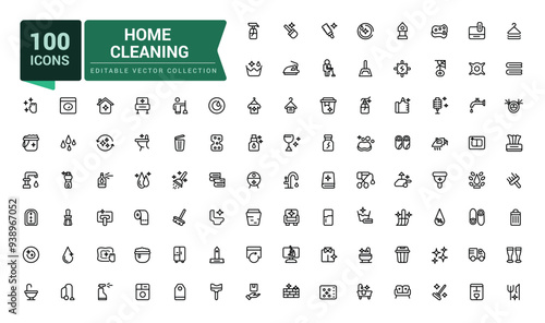 Outline icons about home cleaning. Contains such icons as cleaning and sanitizer products. Minimalistic web and UI icon. Outline icons collection.