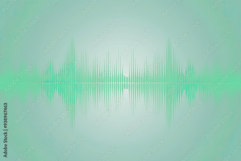 Gentle Mint Fuzzy Sound Wave Background Template in Light Gradient Tones Gentle Mint Fuzzy Sound Wave Background Template in Light Gradient Tones
