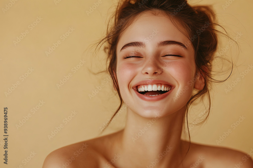 Happy Woman Laughing. Happy Woman Laughing.