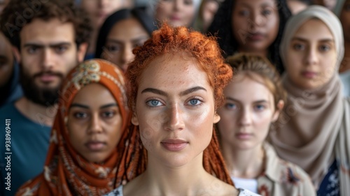 A diverse group united in style at a community gathering in the city