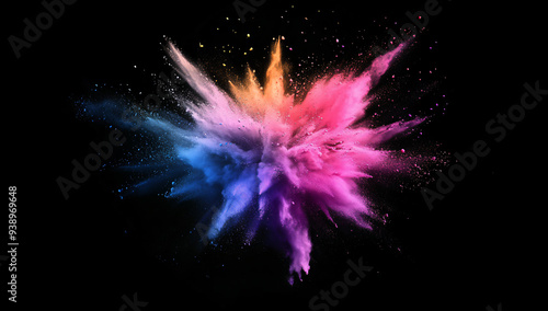 Colorful Powder Explosion.