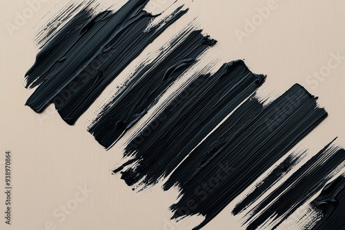 Wallpaper Mural Black Brush Stroke Art Texture on Gentle Background Torontodigital.ca