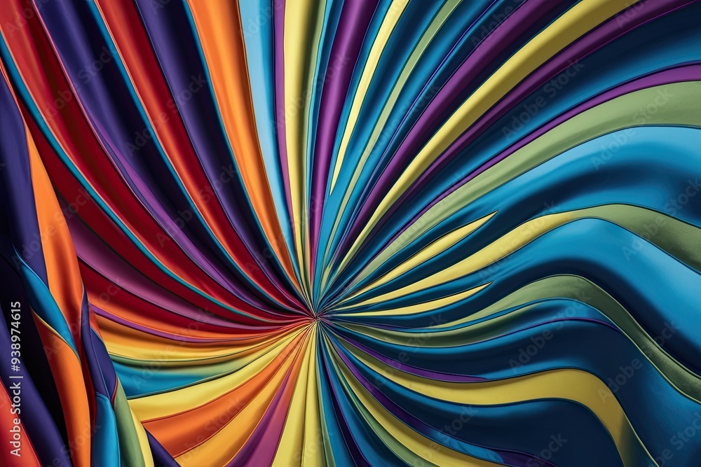 Vibrant 3D Contoured Line Tapestry with Engaging Color Patterns Vibrant 3D Contoured Line Tapestry with Engaging Color Patterns