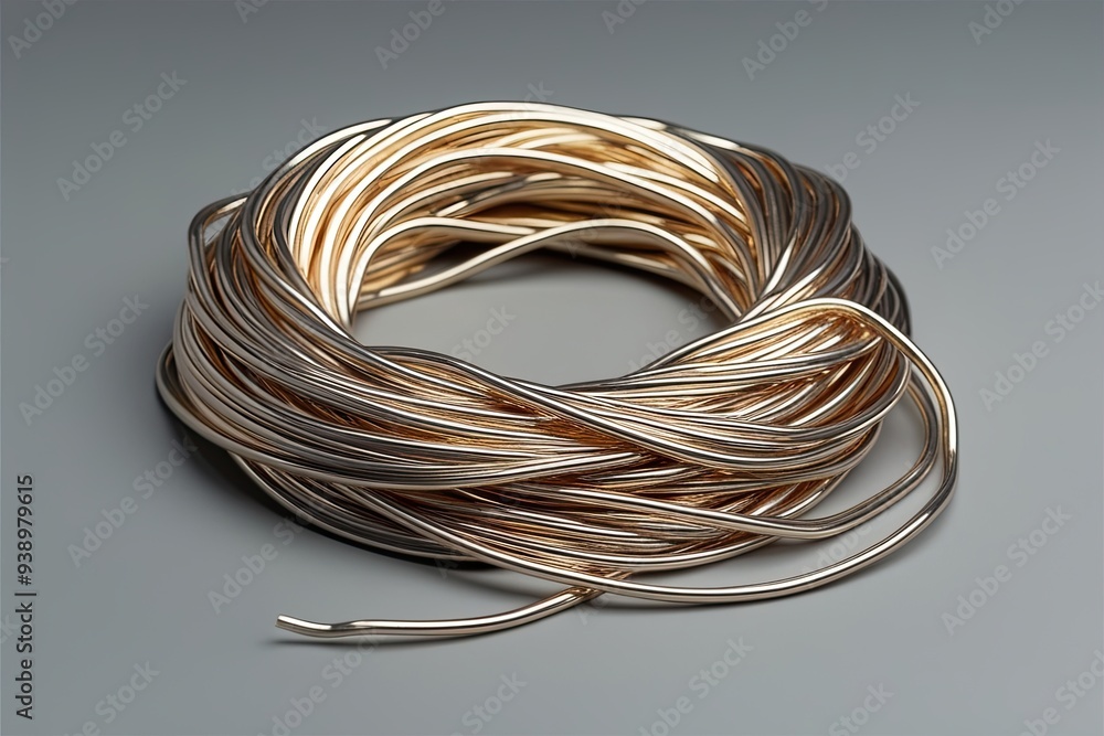 Three Dimensional Metallic Nylon Fiber with Fluid Abstract Aesthetic Three Dimensional Metallic Nylon Fiber with Fluid Abstract Aesthetic