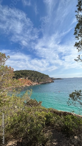 coast of the sea in Ibiza, Spain