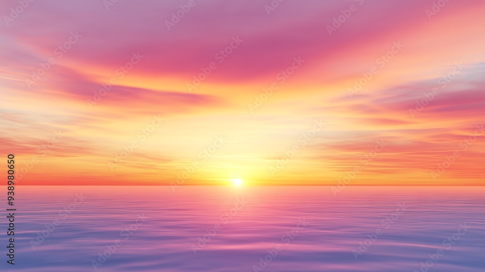 A vibrant, glowing sunset background with a large, clear sky for text A vibrant, glowing sunset background with a large, clear sky for text