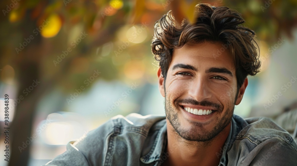 handsome virtual, smiling man, flirting, looking at the camera handsome virtual, smiling man, flirting, looking at the camera