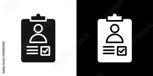 Assignment icon Flat fill set collection