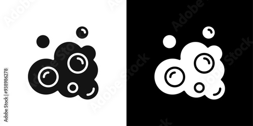 Bubbles and foam icon