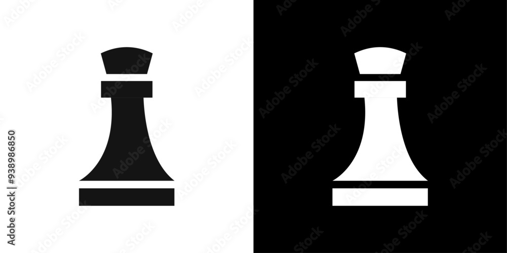 Chess king icon Flat fill set collection Chess king icon Flat fill set collection