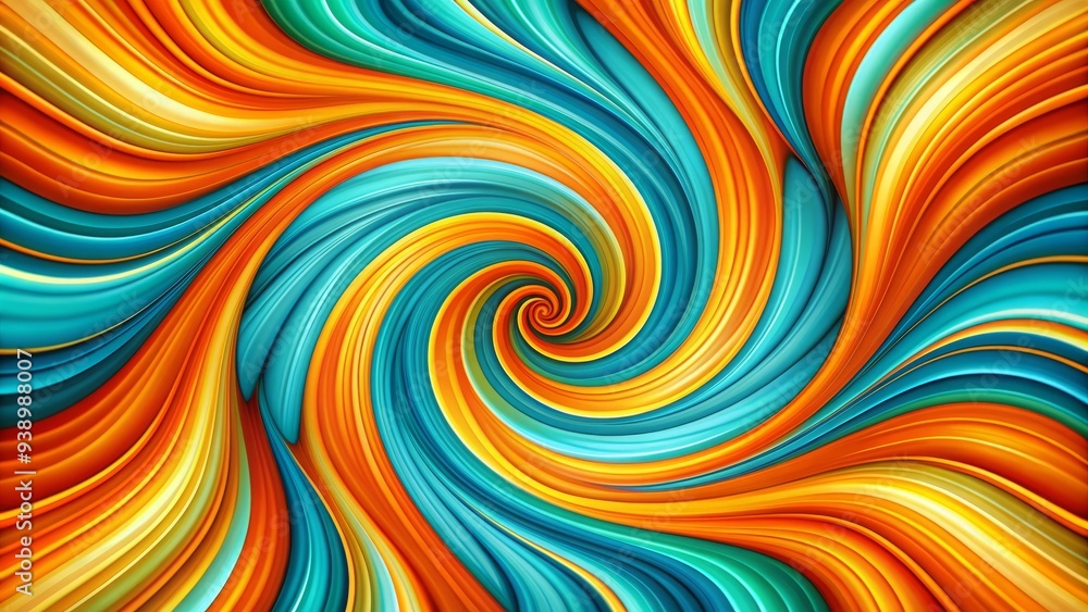 Vibrant, psychedelic background featuring a mesmerizing swirl of turquoise, orange, and yellow hues, evoking a sense of 70s retro funk and playful movement. Vibrant, psychedelic background featuring a mesmerizing swirl of turquoise, orange, and yellow hues, evoking a sense of 70s retro funk and playful movement.