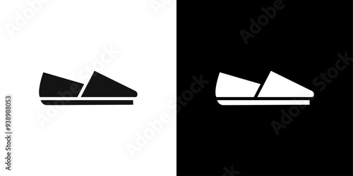 Espadrille icon Flat fill set collection