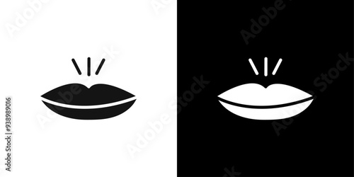 Herpes virus icon Flat fill set collection