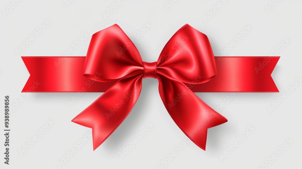 Perfect Accent: Red Bow for Personalized Greeting Card Elements Perfect Accent: Red Bow for Personalized Greeting Card Elements