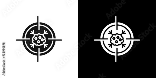 Oncology department icon Flat fill set collection