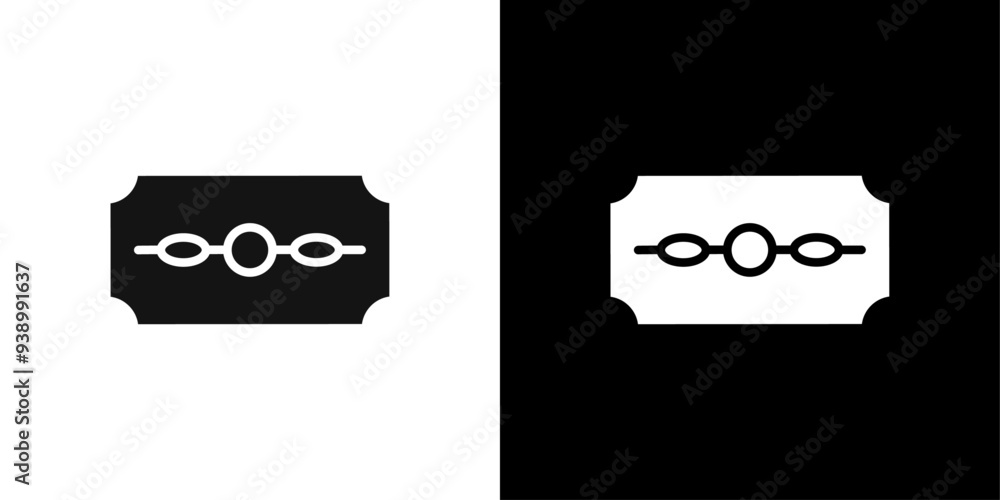 Razor blade icon Flat fill set collection Razor blade icon Flat fill set collection