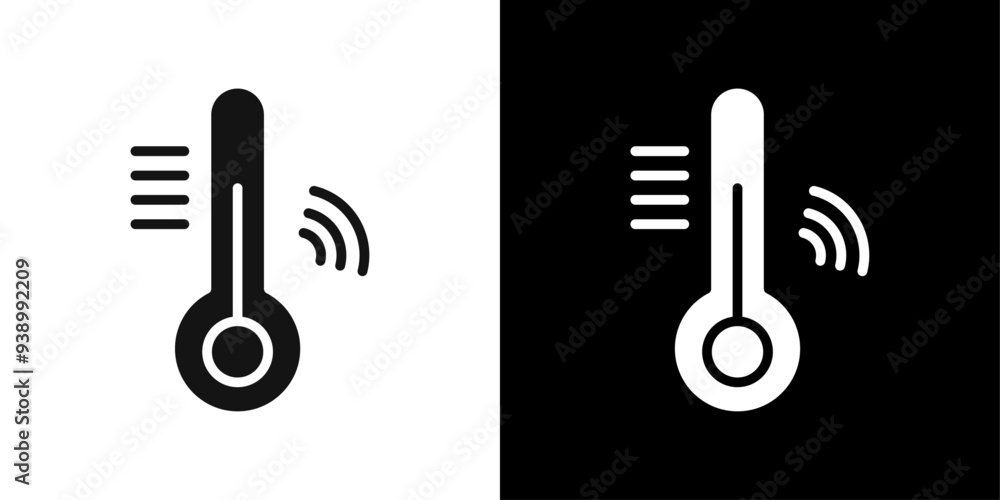 smart temperature icon Flat fill set collection smart temperature icon Flat fill set collection