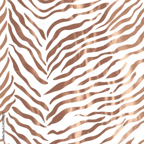 This stylish rose gold zebra print is perfect for adding elegance and flair to any project you work on