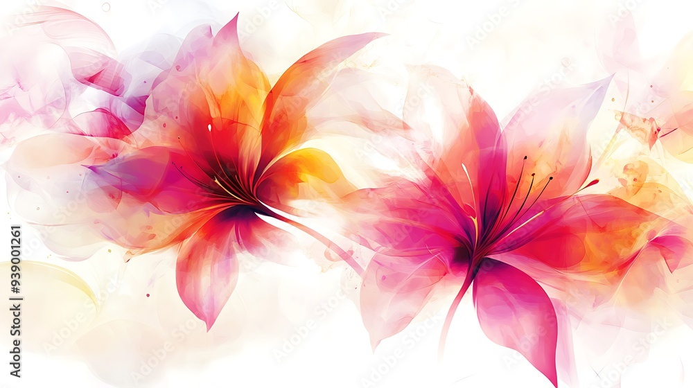 A vibrant floral background with a clear, open space for text A vibrant floral background with a clear, open space for text